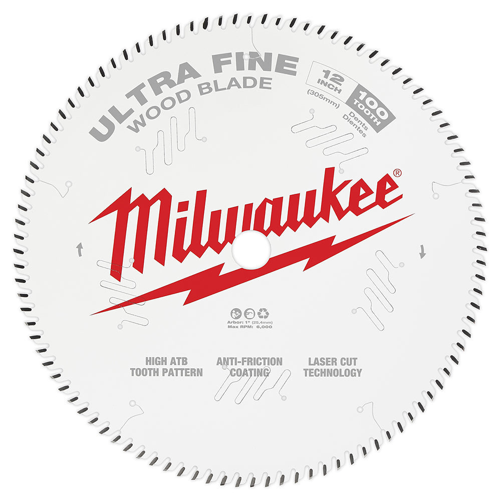 12 In 100t Ultra Fine Finish Circular Saw Blade
