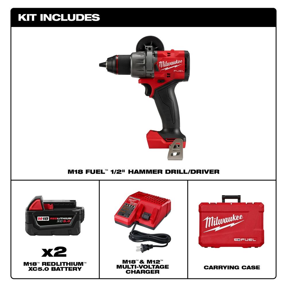 M18™ FUEL 1/2” Hammer Drill Driver Kit