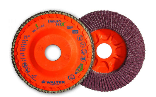 Enduro-flex Stainless, Grit 80, 5 In. X 5/8-11 In.
