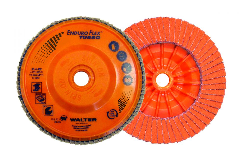 Enduro-flex Turbo, Grit 36/60, 6 In. X 5/8-11 In.