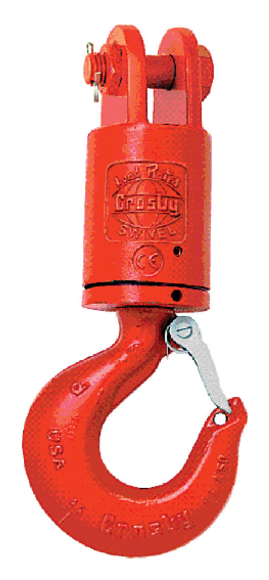 Crosby® S-1 Jaw & Hook Tapered Roller Bearing Swivel, 5-S-1, Steel, 5T, 5/8"