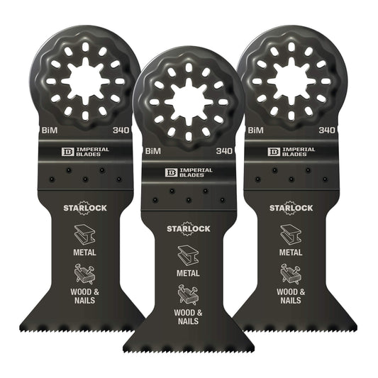 Imperial Blades Ibsl340-3 Starlock™ 1-3/4" Standard Metal Blade, 3pc