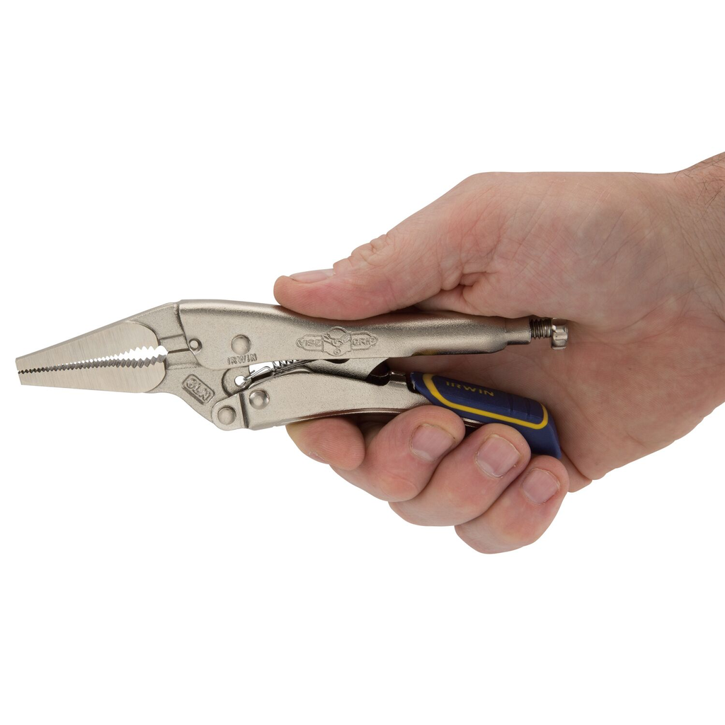 IRWIN Vise-Grip Locking Pliers, Fast Release, Long Nose With Wire Cutter, 6-Inch