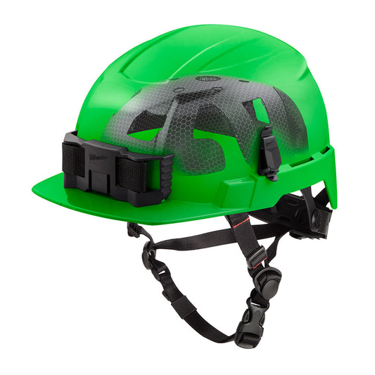 Bolt™ Green Front Brim Safety Helmet With Impact Armor™ Liner Usa - Type 2, Class e