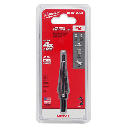 #2 Step Drill Bit, 3/16 In. - 1/2