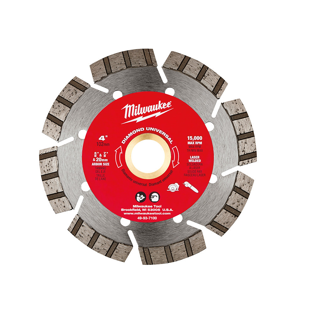 Diamond Universal Segmented-turbo 4" Blade