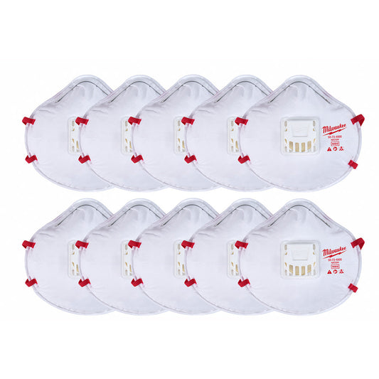 10pk N95 Valved Respirator, 40/PK