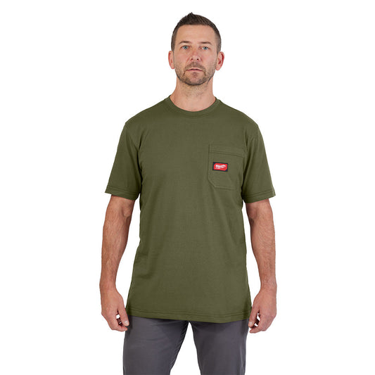 Gridiron™ Pocket T-shirt - Short Sleeve Green XL
