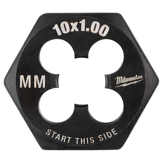 M10-1.00 mm 1-inch Hex Threading Die