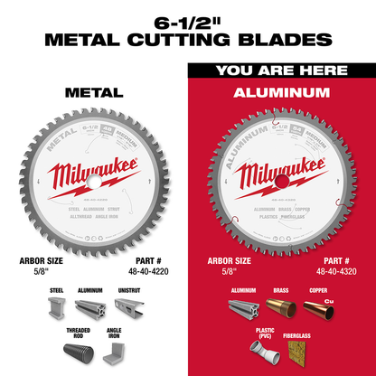 6-1/2" Aluminum Cutting Circular Saw Blade
