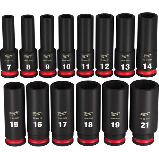 Shockwave™ 14pc Impact Duty™ 3/8" Drive Metric Deep 6 Point Socket Set