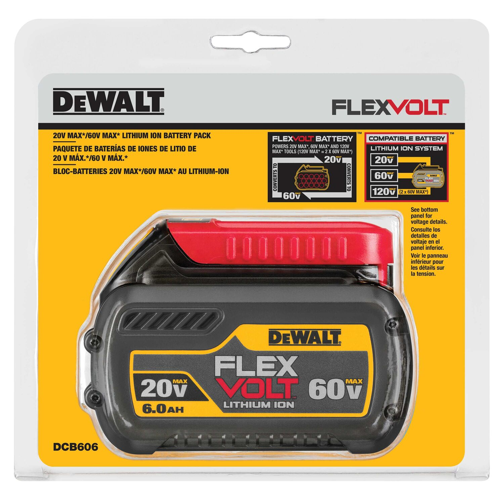 Dewalt Flexvolt 20V 60V Battery 6.0Ah