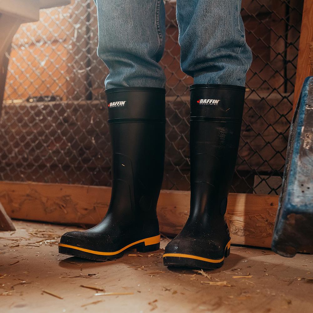 Bottes sécurité caoutchouc CSA( embout et plaque ) modèle : MAXIMUM gr. : 12