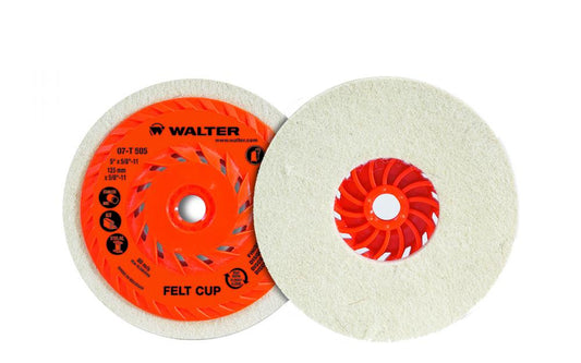 Disque coupe en feutre, 5 po x 5/8 po x 1/2 po