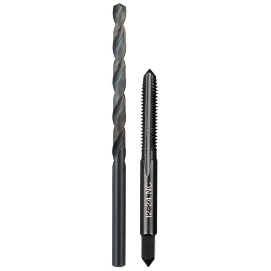 12-24 nc Straight Flute Plug Tap & #16 Drill Bit