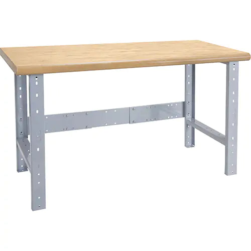 Établi préfabriqué, dessus et pieds seulement, capacité de 2 500 lb, 72 po l x 36 po p, 34 po h
