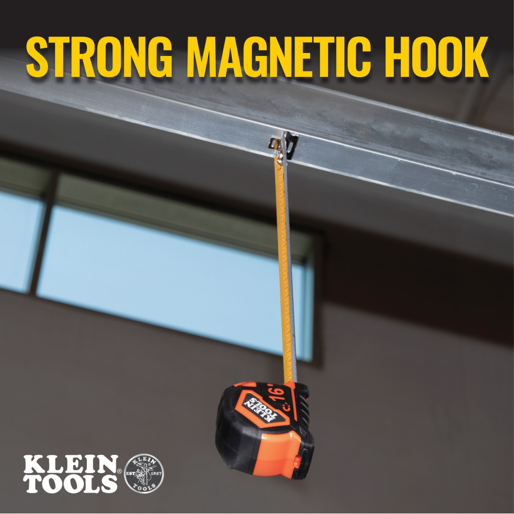 Tape Measure 16-Foot Magnetic Double-Hook