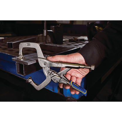 IRWIN Vise-Grip Welding Pliers, Fast Release, C-Clamp With Swivel Pads, 11-Inch