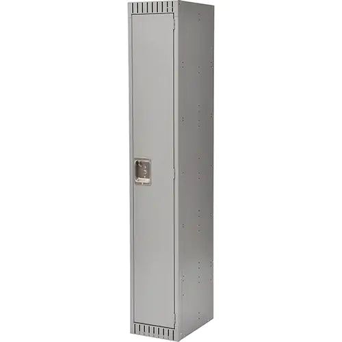 Lockers, 12" x 18" x 72", Steel, Grey, Knocked Down
