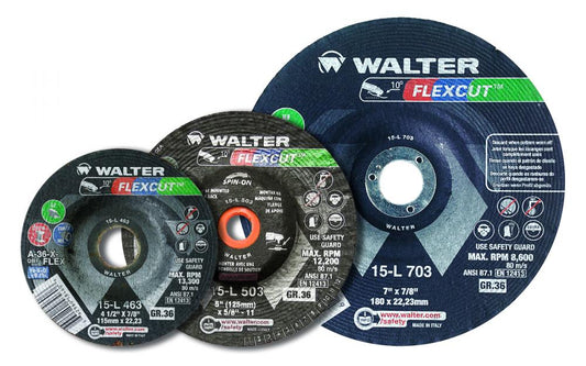 6 In. X 5/8-11 In. Grade: A-36-flex, Grit 36,  type: 29s, Flexcut