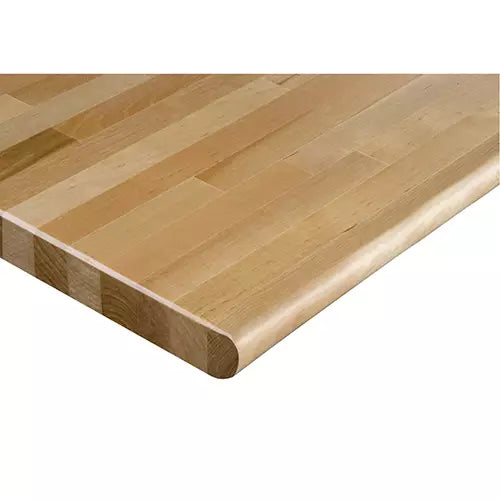 Dessus d'établi en bois dur, 72 po de largeur x 24 po de profondeur, bord arrondi, 1-1/4 po d'épaisseur