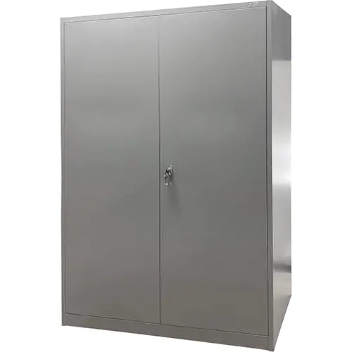 Armoire de rangement, Acier, 4 Tablettes, Gris, 78" h x 48" la x 24" P