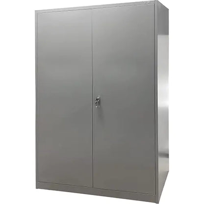 Armoire de rangement, Acier, 4 Tablettes, Gris, 78" h x 48" la x 24" P