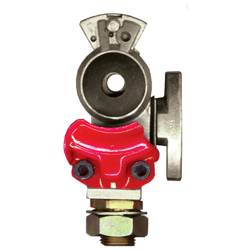Manchons d'arrêt d'urgence à valve avec raccord de cloison, aluminium, 3/8 FPT