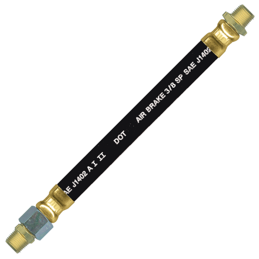 Ensemble de freins pneumatiques DOT 3/8 ID. Tuyau rigide 3/8 x 3/8 SW mâle, 225 PSI, 120"