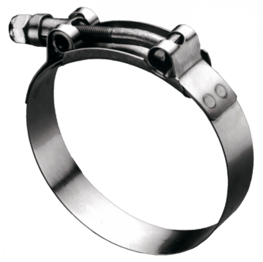 Stainless T-Bolt Hose Clamp, Stainless, 5.81-6.12