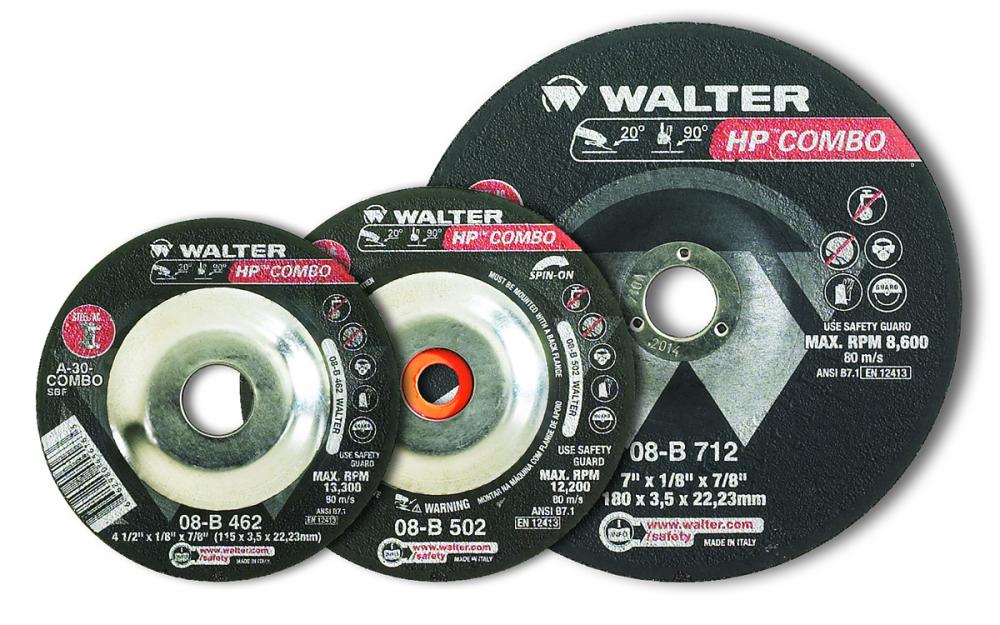 HP™ grinding wheel, Type 27S, spin-on, grA-30, 5X1/4X5/8-11