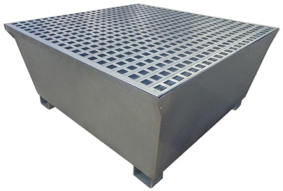 IBC Containment, Single, Galvanized Steel, 57" x 57" x 35"