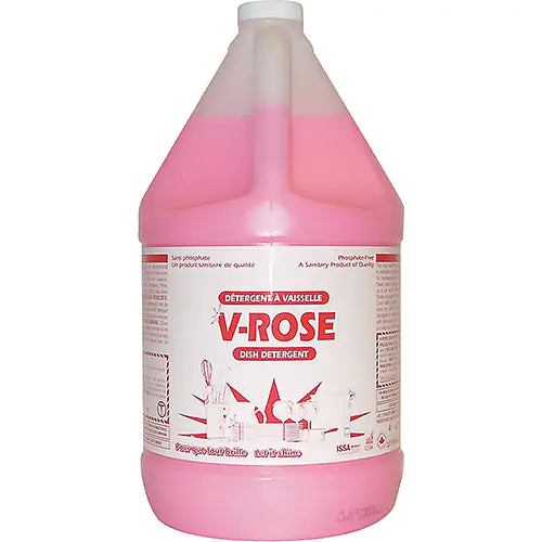 Détergent pour vaisselle rose, 4 litres
