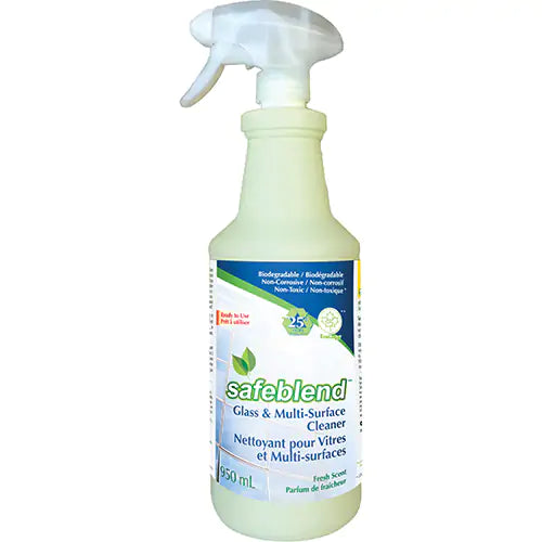Safeblend Glass & Multi-Surface Cleaner, Fragrance-Free, 950ml
