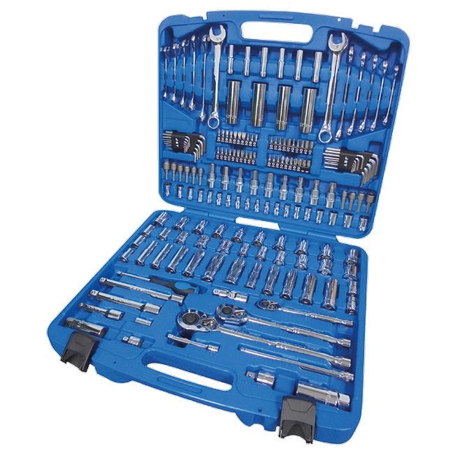 Kit de 180 douilles à entraînement mixte et accessoires