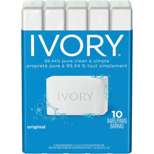 Ivory bar soap, 10/pk