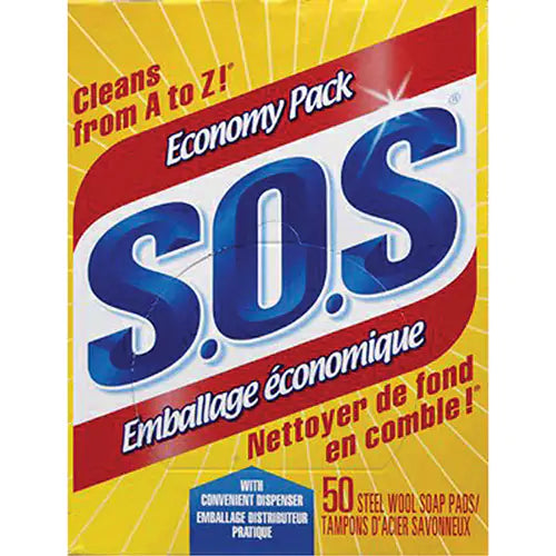 S.O.S. Heavy-Duty Scouring Pads, Pack of 50