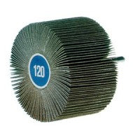 WF10665 Mounted Flap Wheel With 1/4" Shank, Aluminum Oxide, 2-1/2" x 1” , Gr. 80