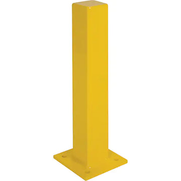 Heavy-Duty Bollards, Steel, 24" H x 4" W, Yellow