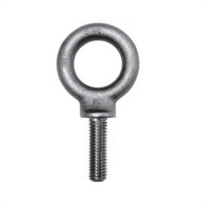 Boulon à œil à épaulement fileté entièrement, modèle K2037, 2-1/2"-4, tige de 5 po, acier au carbone matricé