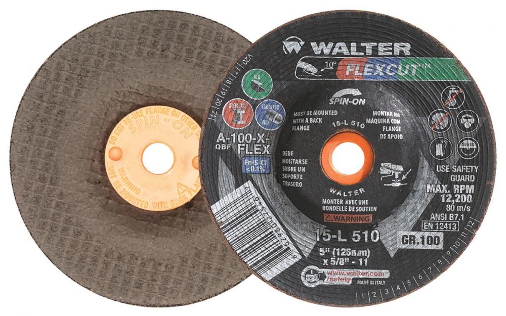 Blending Disc 5 Inch Gr100 Flexcut Spin-On Pack 25
