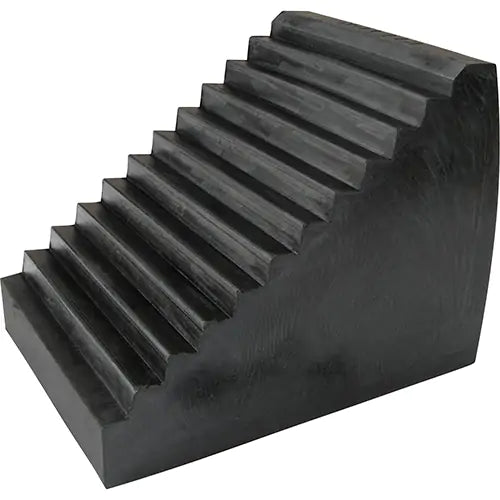 Rubber Wheel Chock, black, 6 1/2"X 8 1/2"X 9 1/2"