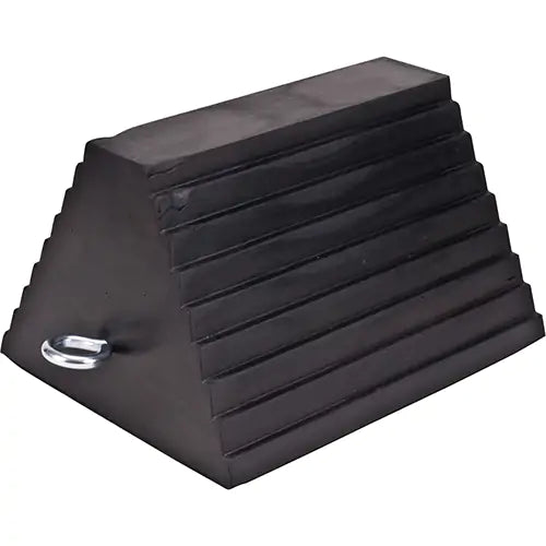 Wheel Chock, 9" x 8" x 6", Black