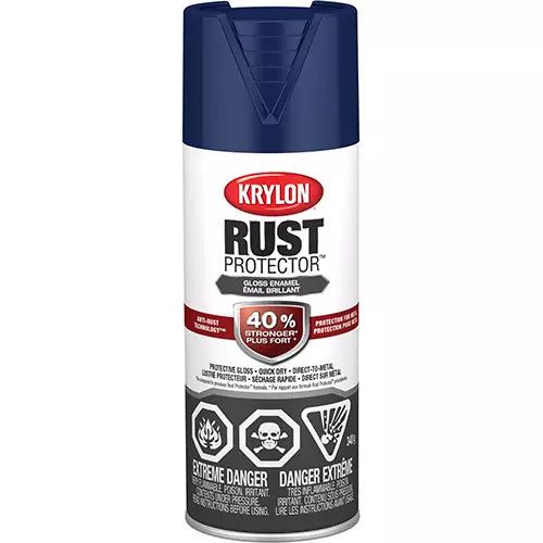 Krylon, Rust Protector® Rust Preventative Enamel, Navy Blue, Gloss, 12 oz., Aerosol Can