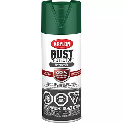 Krylon, Rust Protector® Rust Preventative Enamel, Forest Green, Gloss, 12 oz., Aerosol Can