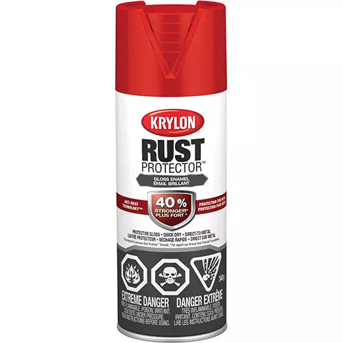 Rust Protector® Rust Preventative Enamel, Classic Red, Gloss, 12 oz., Aerosol Can