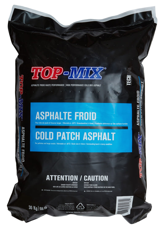 Techmix, TOP-MIX Bituminous Coating, Cold Patch Asphalt, 22.7 kg, Bag