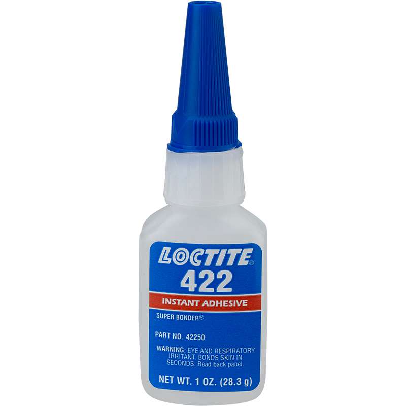 LOCTITE® 422, Transparent, Colorless, High Viscosity Ethyl-Based General Purpose Instant Adhesive., 1 oz Bottle