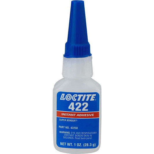 LOCTITE® 422, Transparent, Colorless, High Viscosity Ethyl-Based General Purpose Instant Adhesive., 1 oz Bottle