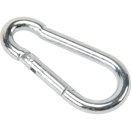 Zinc Plated Snap Hook, 220 lbs (0.11 tons) Working Load Limit, 3/16" Size, 5/16" Eye